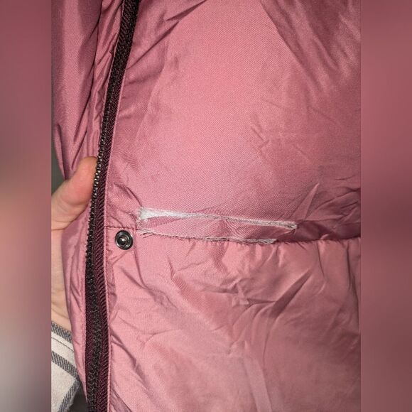 Busayo Long Puffer Coat Parka Size XS Purple Ombre - Picture 8 of 9